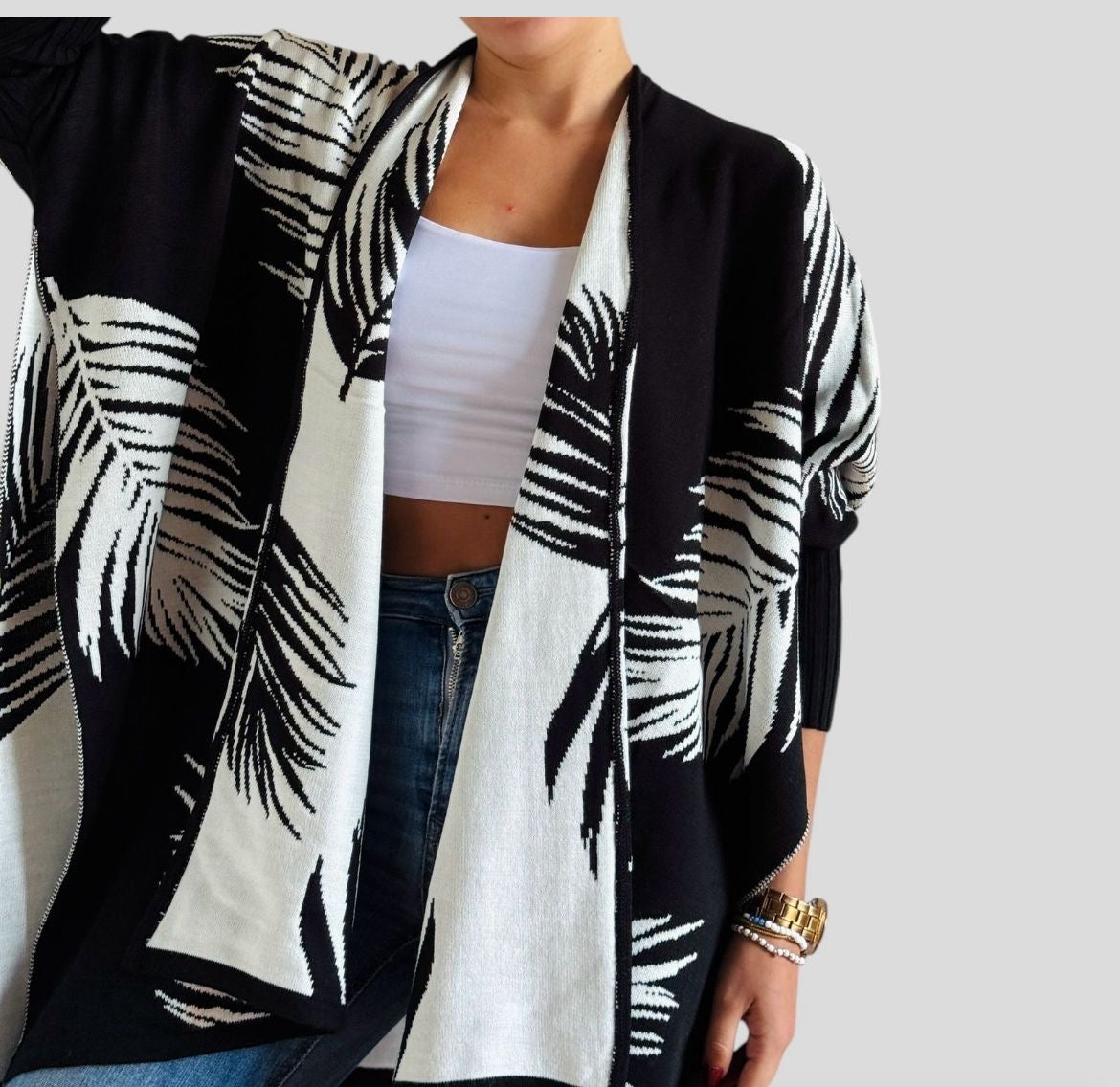 Chal Palma blanco y negro