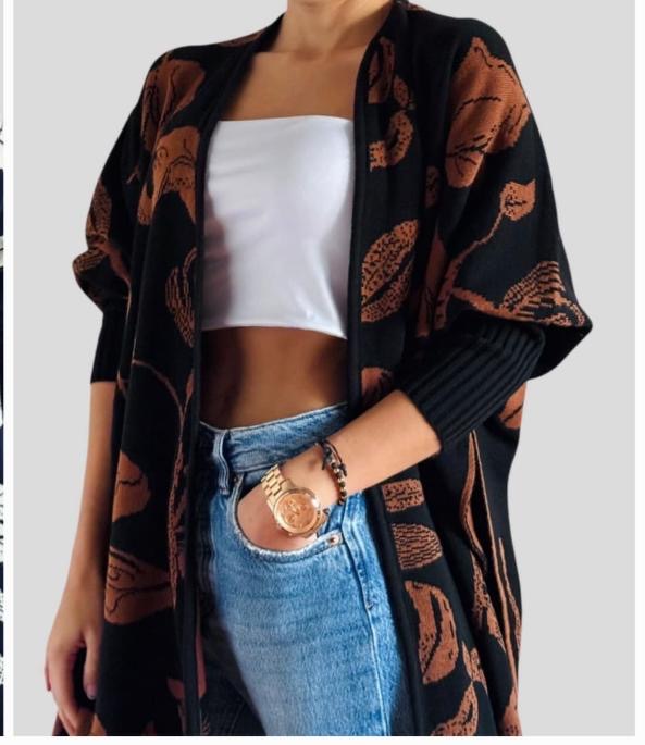 Chal hojitas cafe con negro