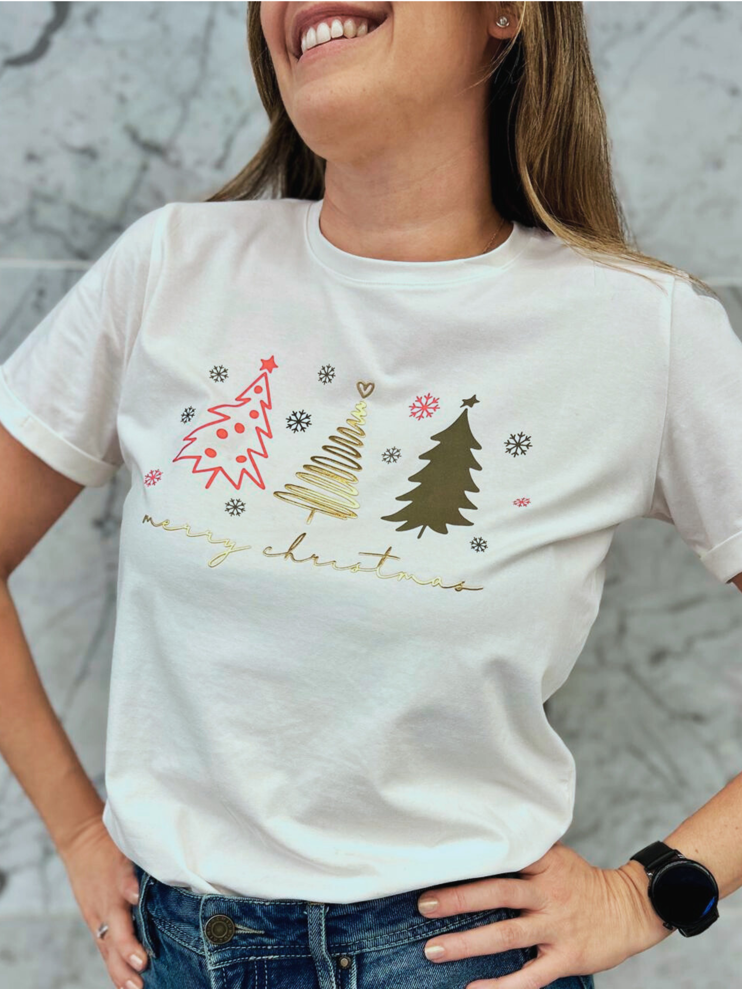 Golden Christmas arbolitos