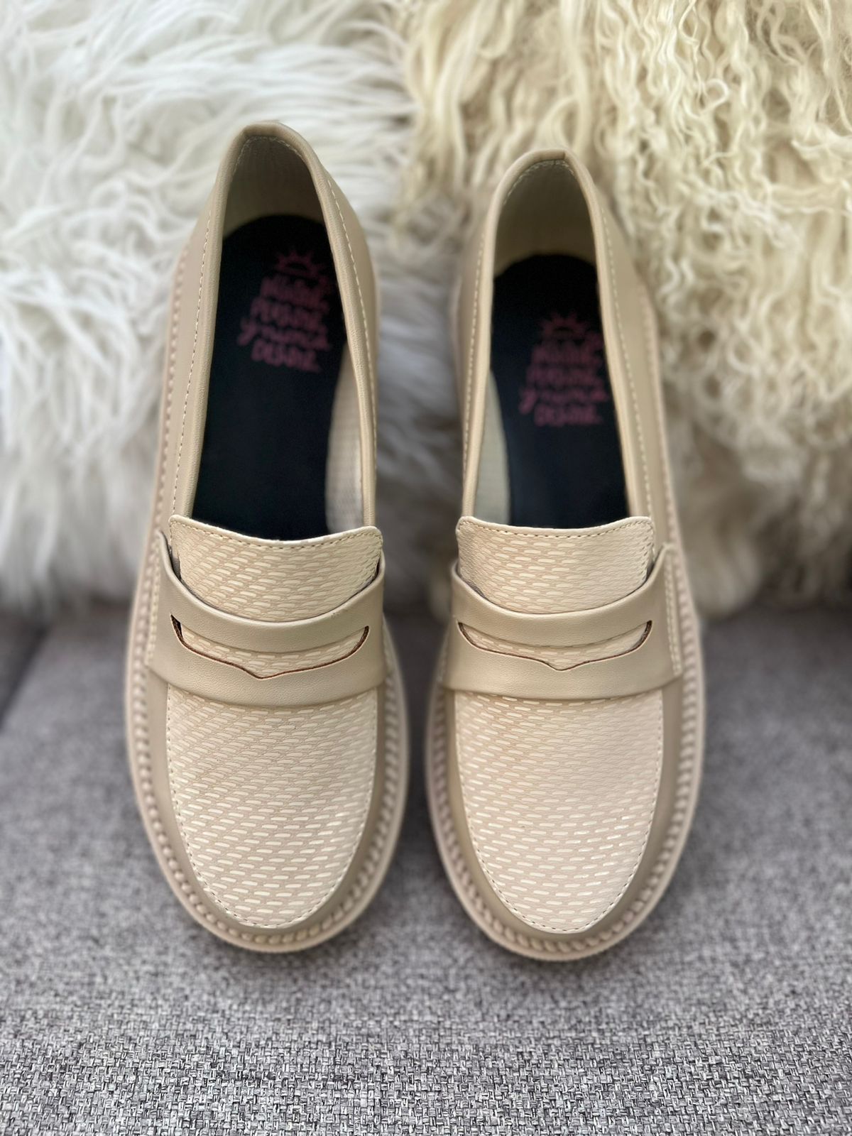 Mocasines Beige