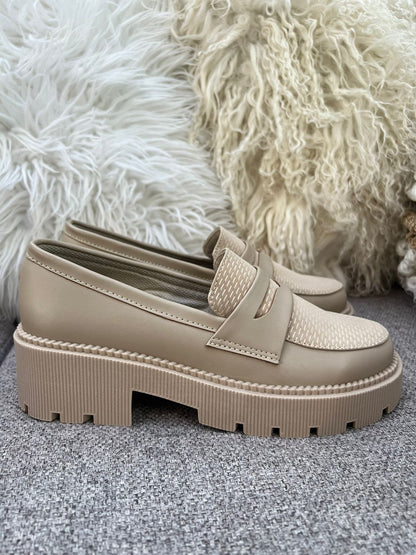 Mocasines Beige